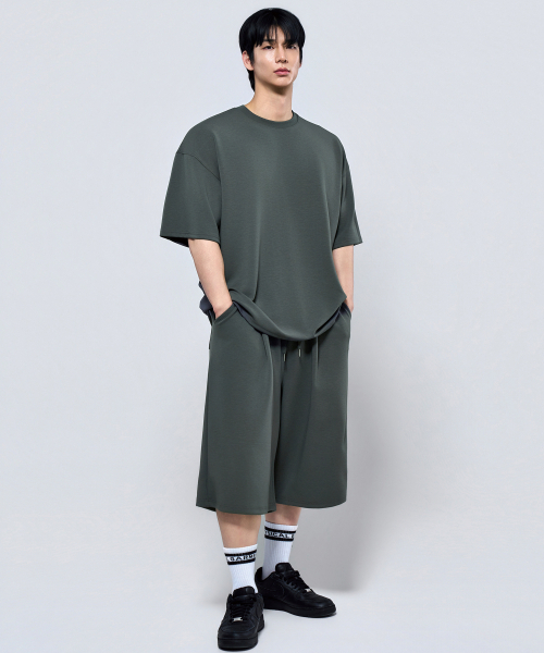 PHYSICAL GARMENTS（フィジカルガーメンツ）の「P2628 ガンヨンテンションピンタックバミューダパンツ [4COLOR]（その他パンツ・メンズ・チャコール/ブラック/グレー・LARGE/SMALL/XX-LARGE）」の20枚目の写真