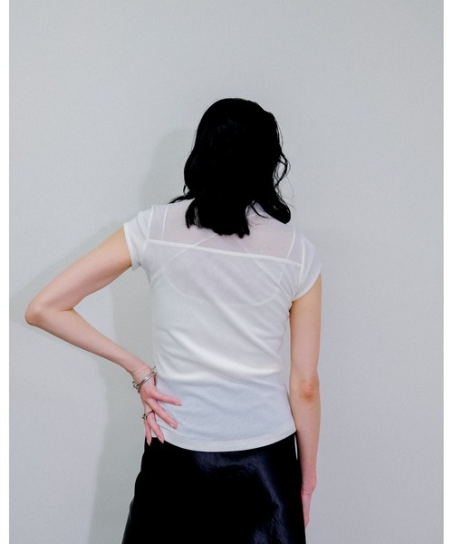 Julep(ジュレップ)の「Sheer Tops(Tシャツ/カットソー・レディース・オフホワイト/ブラウン/ブラック/カーキ・FREE)」の18枚目の写真