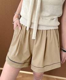 梯子レースショートパンツハーフパンツ夏服