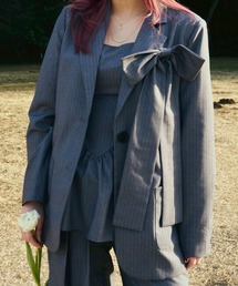 BLOOMING CHARM（ブルーミングチャーム）の「Multi-Way Ribbon Design Jacket（テーラードジャケット）」
