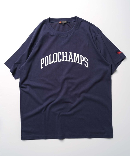 POLOCHAMPS(ポロチャンプス)の「【POLOCHAMPS/ポロチャンプス】 プリント Tシャツ(Tシャツ/カットソー・メンズ・チャコール/杢グレー/ブラック/ホワイト系その他/オフホワイト/ネイビー・L/M/XL)」の12枚目の写真