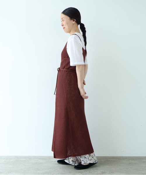 yuni(ユニ )の「Cotton/Pe 透かし編みmulti way wrap knit one-piece(ワンピース・レディース・ブラック・FREE)」の21枚目の写真