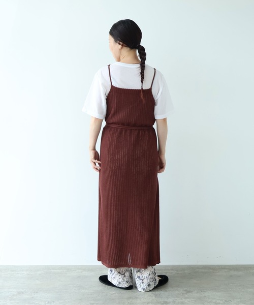 yuni(ユニ )の「Cotton/Pe 透かし編みmulti way wrap knit one-piece(ワンピース・レディース・ブラック・FREE)」の22枚目の写真