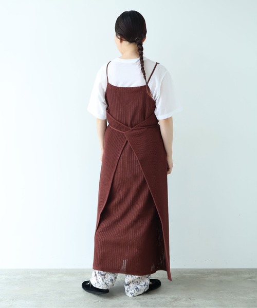 yuni(ユニ )の「Cotton/Pe 透かし編みmulti way wrap knit one-piece(ワンピース・レディース・ブラック・FREE)」の12枚目の写真