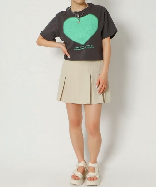 GORGE(ゴージ)の「DAYSハートエンジェルTシャツ(Tシャツ/カットソー・レディース・オフホワイト/スミクロ・F)」の7枚目の写真