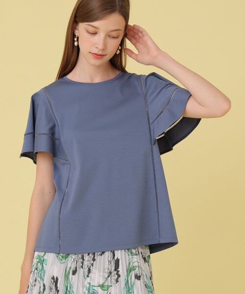 新品☆ ANAYI バイオスムースポイント刺繍　プルオーバー/セオリー、23区 コットンスムースハシゴ刺繍 プルオーバー（Tシャツ/カットソー