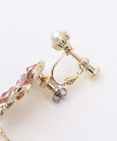 axes femme（アクシーズファム）の「グラデローズＥＲ＆ピアス（ピアス（両耳用）・レディース・シルバー/ゴールド・FREE）」の9枚目の写真