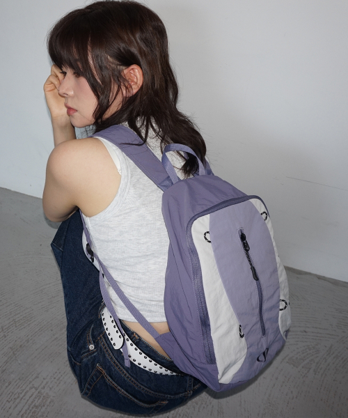 Salad bowls（サラダボール）の「503 LIP LIGHT BACKPACK[PURPLE]（バックパック/リュック・レディース・Purple・FREE）」の6枚目の写真