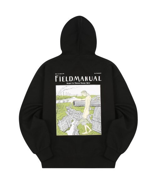 FIELDMANUAL(フィールドマニュアル)の「スプリングフードパーカー ブラック(パーカー・メンズ・その他・SMALL/MEDIUM)」の1枚目の写真