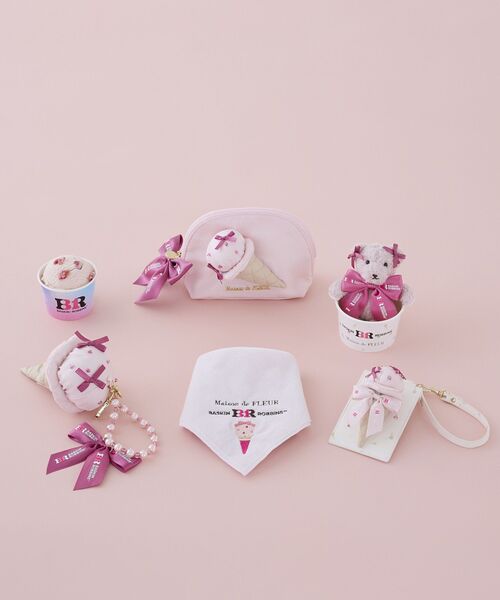 Maison de FLEUR(メゾンドフルール)の「サーティワン ラウンドポーチ(ポーチ・レディース・ライトピンク/ミント/アイボリー・FREE)」の16枚目の写真