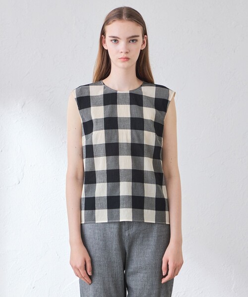 MACKINTOSH LONDON(マッキントッシュ ロンドン)の「リンクルコットンブラウス(シャツ/ブラウス・レディース・チャコールグレー/ブラック・38)」の7枚目の写真