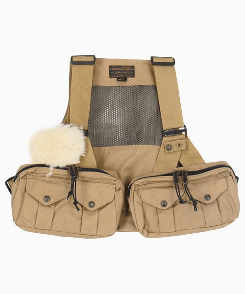FILSON(フィルソン)の「FILSON/フィルソン Mesh Fishing Strap Vest/メッシュ フィッシング ストラップ ベスト(ベスト・メンズ・ブラウン・フリ-)」の1枚目の写真