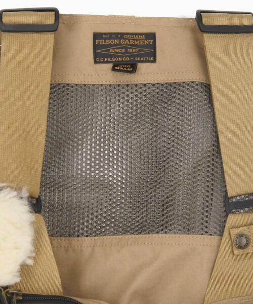FILSON(フィルソン)の「FILSON/フィルソン Mesh Fishing Strap Vest/メッシュ フィッシング ストラップ ベスト(ベスト・メンズ・ブラウン・フリ-)」の3枚目の写真