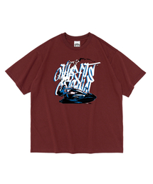 OTHERFITS（アザーフィッツ）の「ブルーウェーブモーション半袖Tシャツ（ワイン）（Tシャツ/カットソー）」