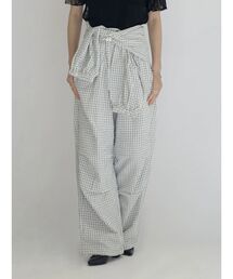 :ETHROF（イーサオブ）の「2WAY WAIST-WRAP SOCCER CHECK PANTS（その他パンツ）」