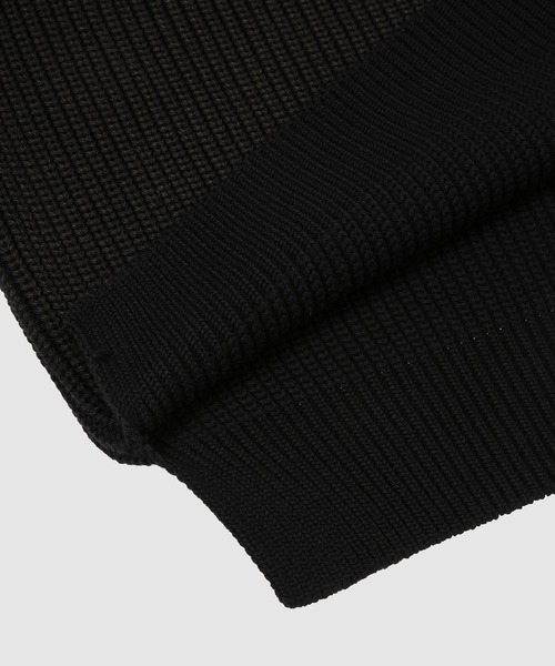 COMME des GARCONS HOMME（コム デ ギャルソン・オム）の「BATONER W-NAME WOOL CREW NECK KNIT（ニット/セーター・メンズ・ブラック/ネイビー・S/M/L/XL）」の6枚目の写真