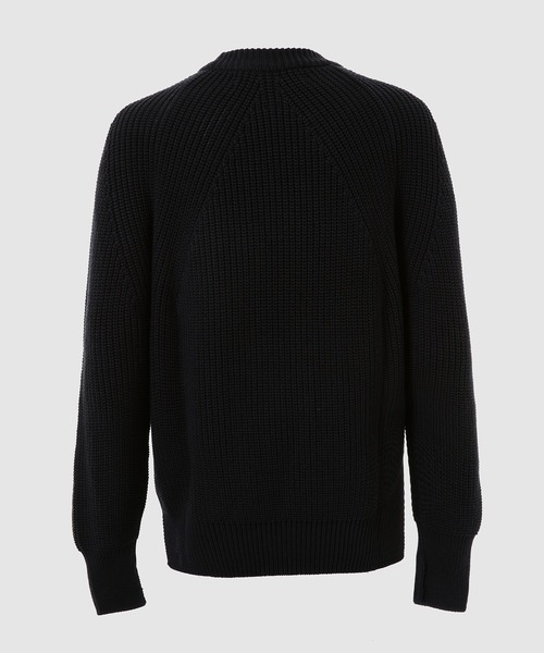 COMME des GARCONS HOMME（コム デ ギャルソン・オム）の「BATONER W-NAME WOOL CREW NECK KNIT（ニット/セーター・メンズ・ブラック/ネイビー・S/M/L/XL）」の10枚目の写真