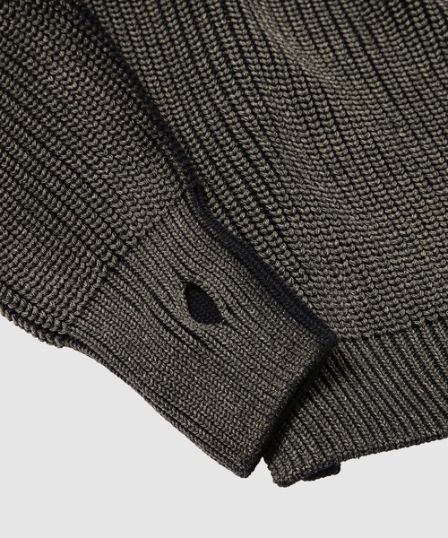 COMME des GARCONS HOMME（コム デ ギャルソン・オム）の「BATONER W-NAME WOOL CREW NECK KNIT（ニット/セーター・メンズ・ブラック/ネイビー・S/M/L/XL）」の12枚目の写真