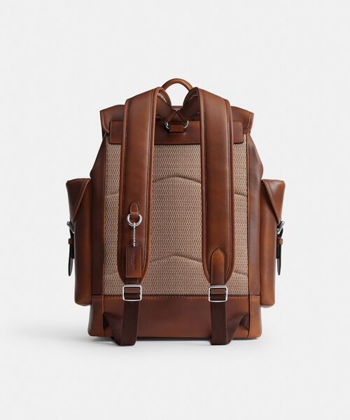 COACH（コーチ）の「ヒッチ バックパック・ラブド レザー（バックパック/リュック・メンズ・ブラウン系その他・ONE）」の5枚目の写真