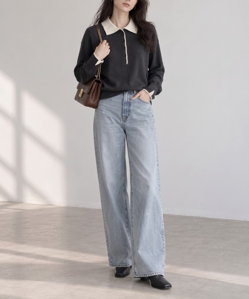 モデル身長：158cm
着用サイズ：FREE