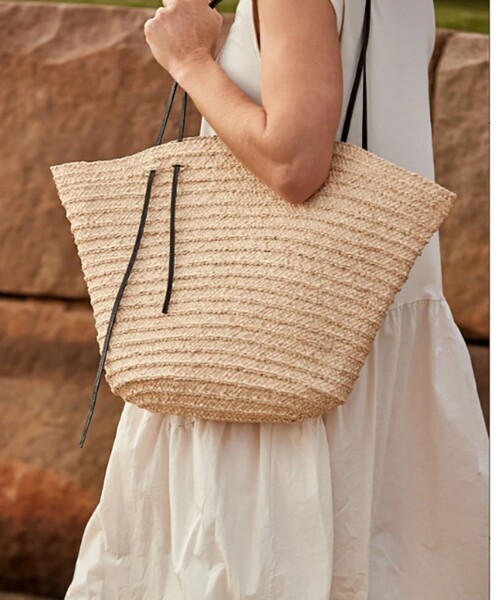 MADE IN MADA /メイドインマダ】ラフィアトートバッグ AMPY BAG