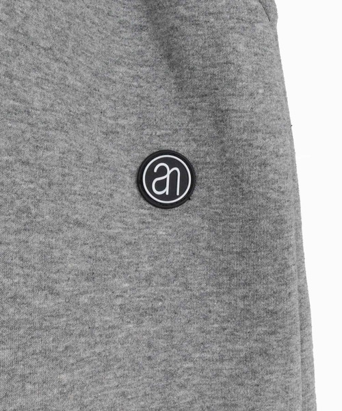 ANGENEHM(アンゲネーム)の「mp15295-Cardboard Knit Jacquard-Blocked Joggers ジョガーパンツ(AG07-020acg)(スウェットパンツ・メンズ・ブラック/ミックスグレー・M/L/S)」の7枚目の写真