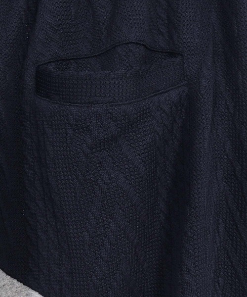 ANGENEHM(アンゲネーム)の「mp15295-Cardboard Knit Jacquard-Blocked Joggers ジョガーパンツ(AG07-020acg)(スウェットパンツ・メンズ・ブラック/ミックスグレー・M/L/S)」の8枚目の写真