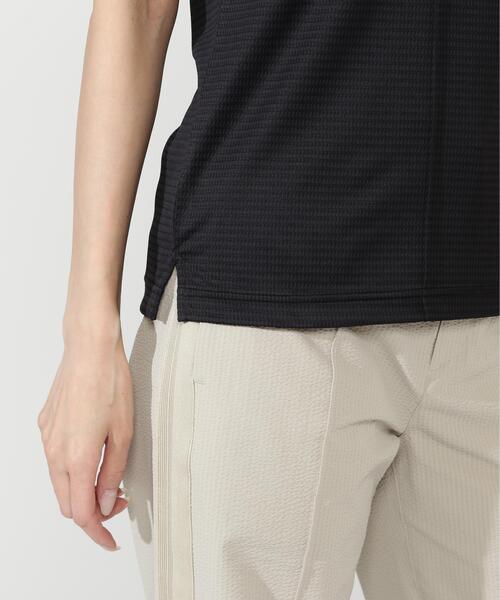 MASTER BUNNY EDITION（マスターバニーエディション）の「【MASTER BUNNY EDITION】ドビーワッフル半袖モックネックカットソー（Tシャツ/カットソー・レディース・オレンジ/ホワイト/ブラック・SMALL/MEDIUM/LARGE）」の11枚目の写真