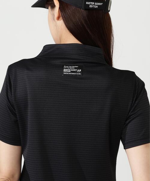 MASTER BUNNY EDITION（マスターバニーエディション）の「【MASTER BUNNY EDITION】ドビーワッフル半袖モックネックカットソー（Tシャツ/カットソー・レディース・オレンジ/ホワイト/ブラック・SMALL/MEDIUM/LARGE）」の12枚目の写真
