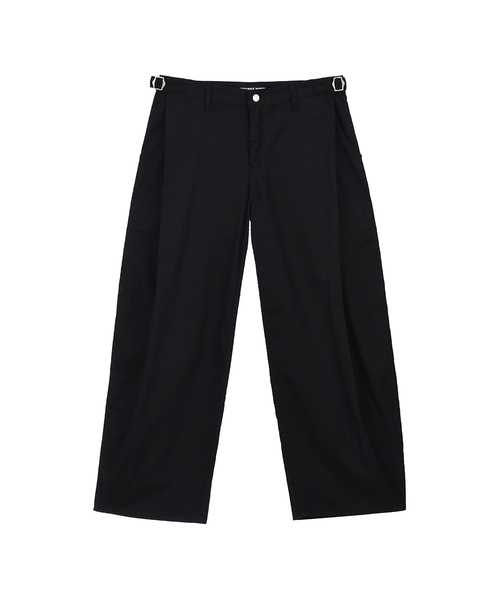 PROJECT WAVE（プロジェクトウェーブ）の「Adjust Tab Tuck Pants (3COLOR)（その他パンツ・レディース・ブラック/カーキ/アイボリー・FREE）」の2枚目の写真