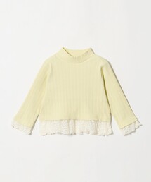 green label relaxing | チュール レース コンビ プルオーバー / キッズ 100cm-130cm(ニット/セーター)