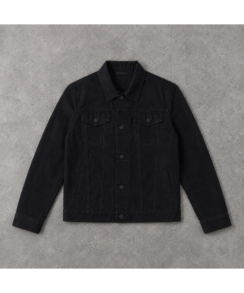 SHIBUYA Zy.(シブヤジー)の「Iron Vow ブラックデニムジャケット(デニムジャケット・メンズ・ブラック・L/M/XL)」の2枚目の写真