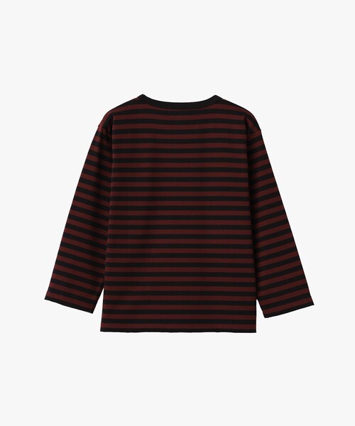 agnes b.(アニエスベー)の「細ボーダー コットン 七分袖 Tシャツ "Lil Cool"(Tシャツ/カットソー・レディース・ブラック系その他・1/2/3)」の2枚目の写真