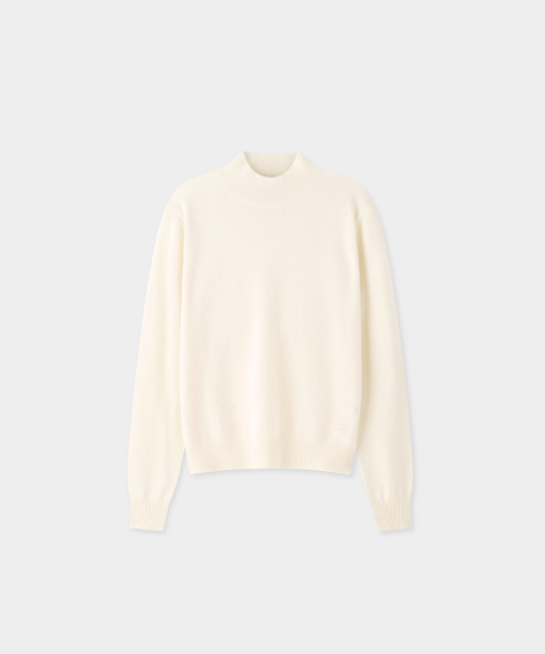 J'RIUM(ジェイリウム)の「カシミヤブレンド ESSENTIALS モックネックニット アイボリー(ニット/セーター・メンズ・その他・L/X-LARGE/SMALL/M)」の2枚目の写真