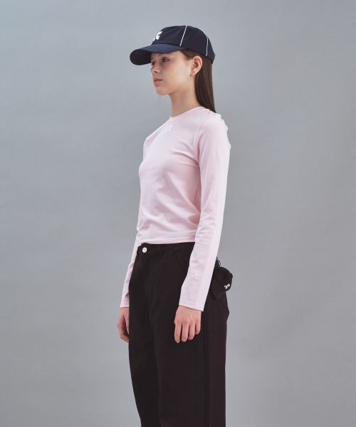 Rest&Recreation（レストアンドレクリエーション）の「BASIC LONG SLEEVE - PINK（Tシャツ/カットソー・レディース・その他・SMALL/MEDIUM）」の4枚目の写真