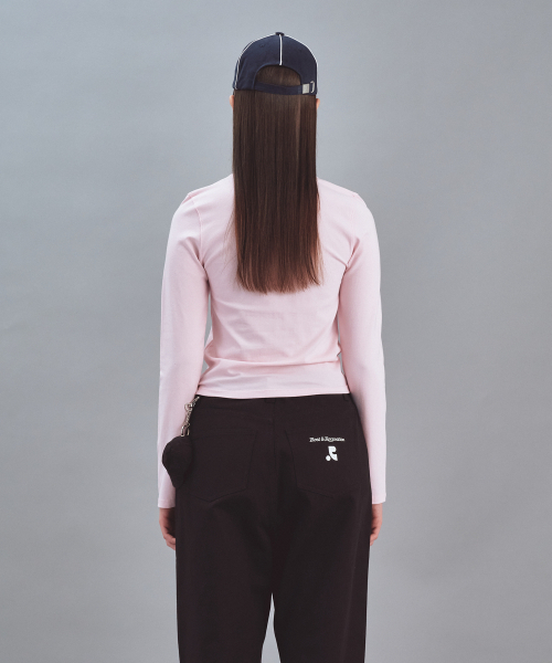 Rest&Recreation（レストアンドレクリエーション）の「BASIC LONG SLEEVE - PINK（Tシャツ/カットソー・レディース・その他・SMALL/MEDIUM）」の3枚目の写真