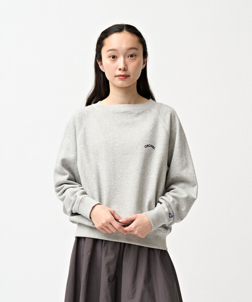 ORCIVAL | コットン裏毛 ボートネックプルオーバー WOMEN（スウェット 