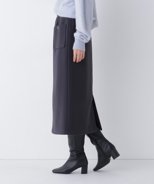 NATURAL BEAUTY BASIC(ナチュラルビューティーベーシック)の「圧縮ジャージーシリーズ ナロースカート(スカート・レディース・ブラウン/チャコールグレー/オフホワイト・LARGE/SMALL/MEDIUM)」の21枚目の写真