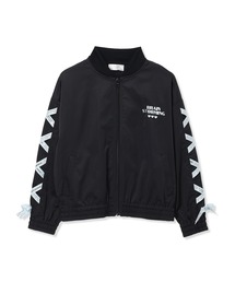 レースアップブルゾン