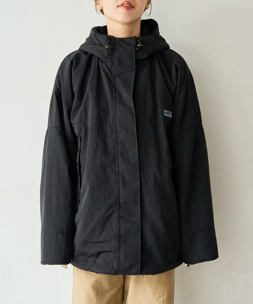 FREAK'S STORE（フリークスストア）の「限定展開　FREAK'S STORE OUTDOORS ボア リバーシブル フーディー（その他アウター・レディース・ネイビー/ベージュ/ブラック/オリーブ/チャコール・ﾌﾘ-）」の10枚目の写真
