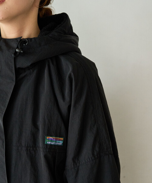FREAK'S STORE（フリークスストア）の「限定展開　FREAK'S STORE OUTDOORS ボア リバーシブル フーディー（その他アウター・レディース・ネイビー/ベージュ/ブラック/オリーブ/チャコール・ﾌﾘ-）」の15枚目の写真