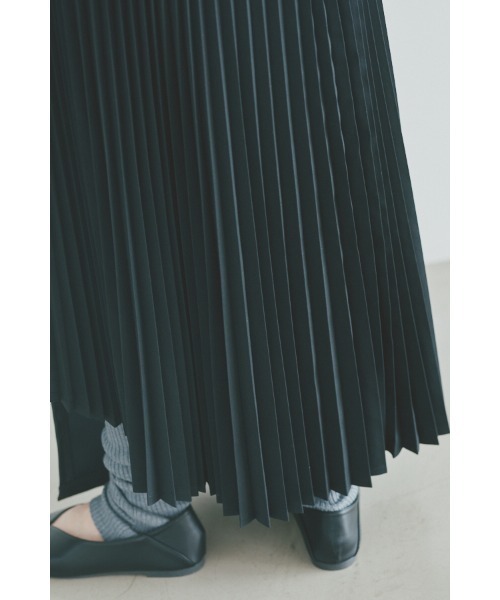 Muel Chic（ミュエルシック）の「Arc eco leather skirt アークエコレザースカート（スカート・レディース・ブラウン/ダークカーキ/ブラック・MEDIUM/SMALL）」の16枚目の写真