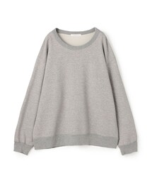 コットン裏毛 ラウンドネックプルオーバー