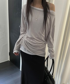 セール】【comme si studio *LULU】layered LS tee（Tシャツ
