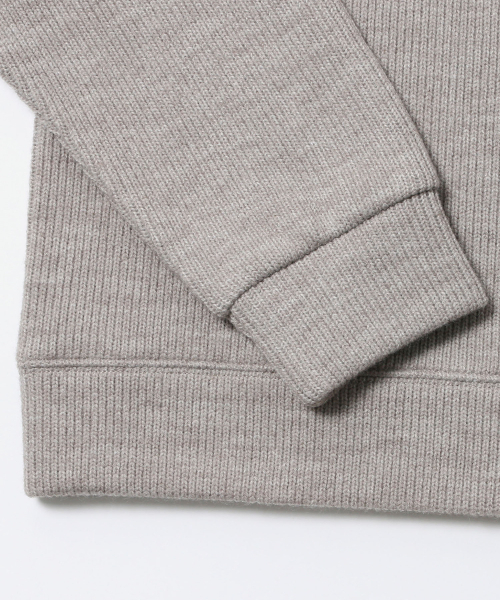 ADHOC(アドホック)の「メンズ オーバーサイズ リブ長袖 Tシャツ (LT-BEIGE) (HC9LTA1)(Tシャツ/カットソー・メンズ・その他・100/105)」の4枚目の写真