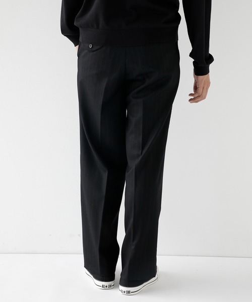 CITY TOKYO（シティトウキョウ）の「【CITY TOKYO/シティートーキョー】Merino wool flannel ストレートトラウザーズ（スラックス・メンズ・ブラック/ネイビー・1/3/2）」の5枚目の写真