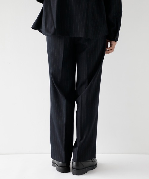 CITY TOKYO（シティトウキョウ）の「【CITY TOKYO/シティートーキョー】Merino wool flannel ストレートトラウザーズ（スラックス・メンズ・ブラック/ネイビー・1/3/2）」の10枚目の写真