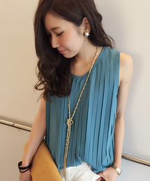 DouDou | 【DouDou】プリーツタンクブラウス(シャツ/ブラウス)