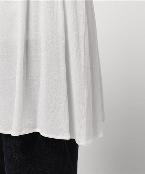 NATURAL BEAUTY BASIC(ナチュラルビューティーベーシック)の「ジョーゼットチュニックブラウス(シャツ/ブラウス・レディース・ホワイト系その他・MEDIUM/SMALL)」の7枚目の写真