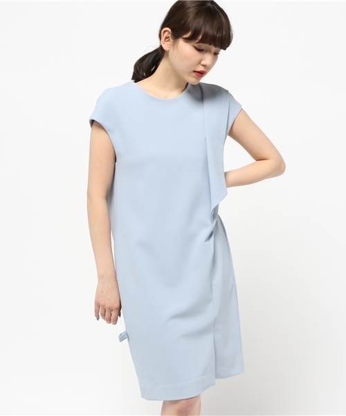 1％（イチ パーセント）の「【1％】ロンナイズ2WAYワンピース（ワンピース・レディース・オフホワイト/サックスブルー・2）」の14枚目の写真